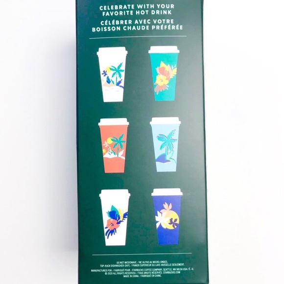 Starbucks summer 2020 tropical hot cups - Picture 2 of 2